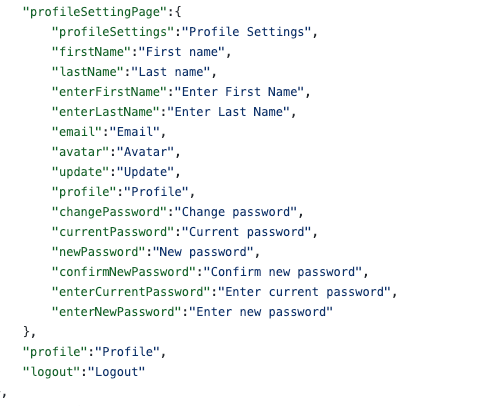 [localization] Translate Profile Settings Page in Romanian · Issue ...