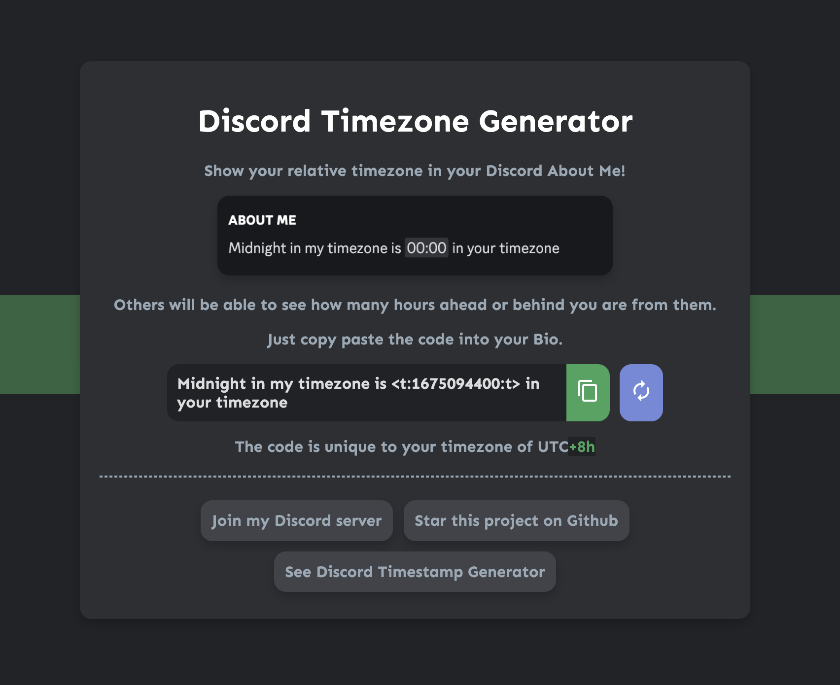 GitHub Dot32IsCool/discordtimezonegenerator