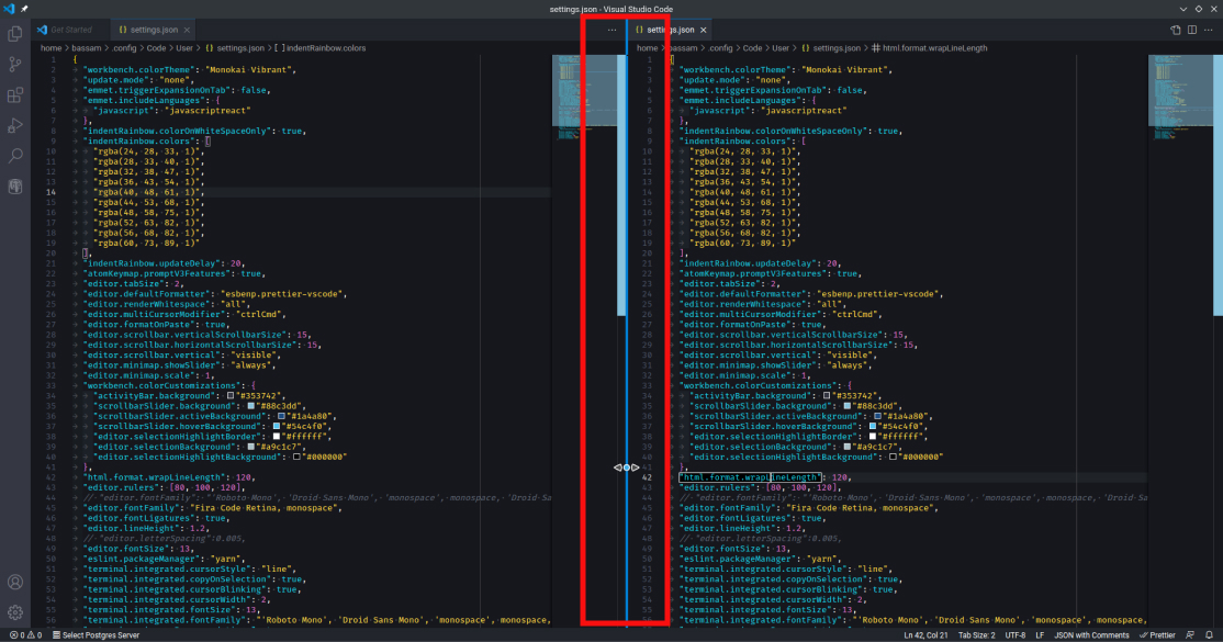 Ability to make the border between panels permanently visible. · Issue ...