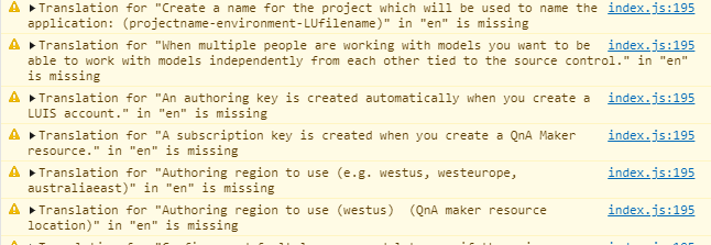 Lots of console warnings about missing translations on load · Issue ...