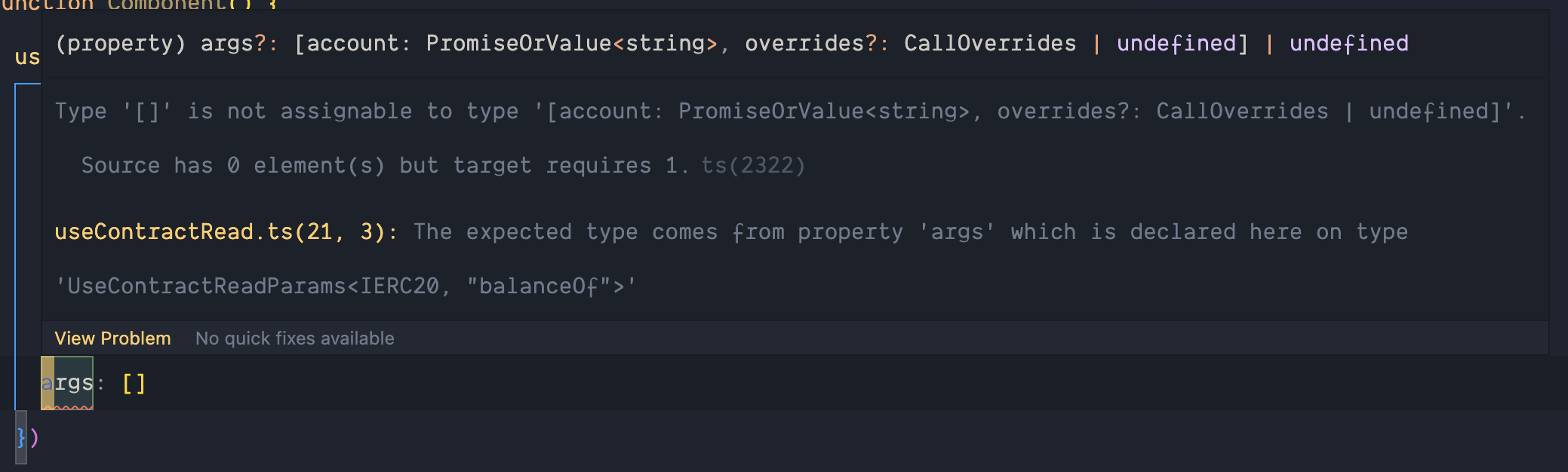 TypeScript support: types from TypeChain e.g. for useContractWrite ...