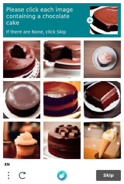 [Challenge] chocolate cake · Issue #320 · QIN2DIM/hcaptcha-challenger ...