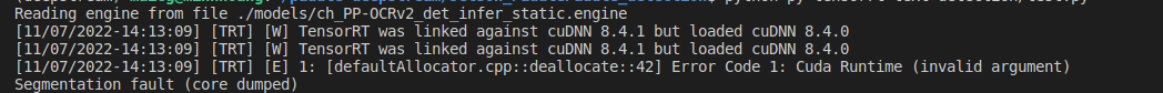 cuda runtime · Issue #4 · tsuting/Jetson_PaddlePaddle_detection · GitHub