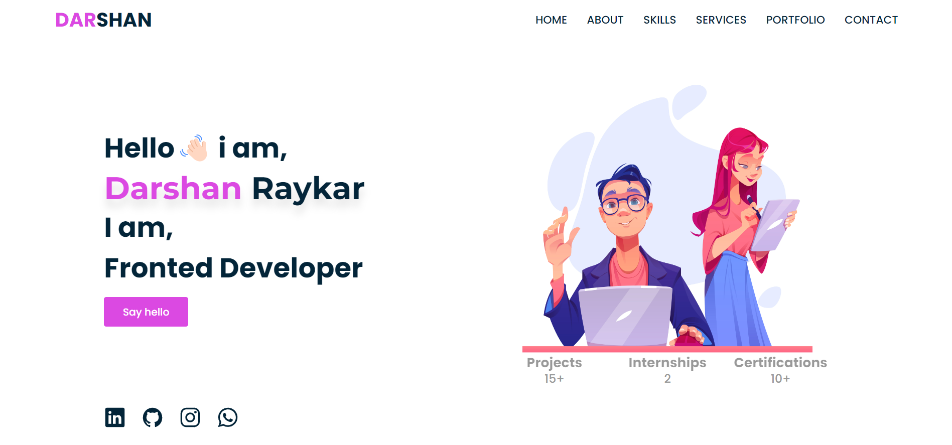 GitHub - iamdarshan17/My-Portfolio: It is my personal portfolio website ...