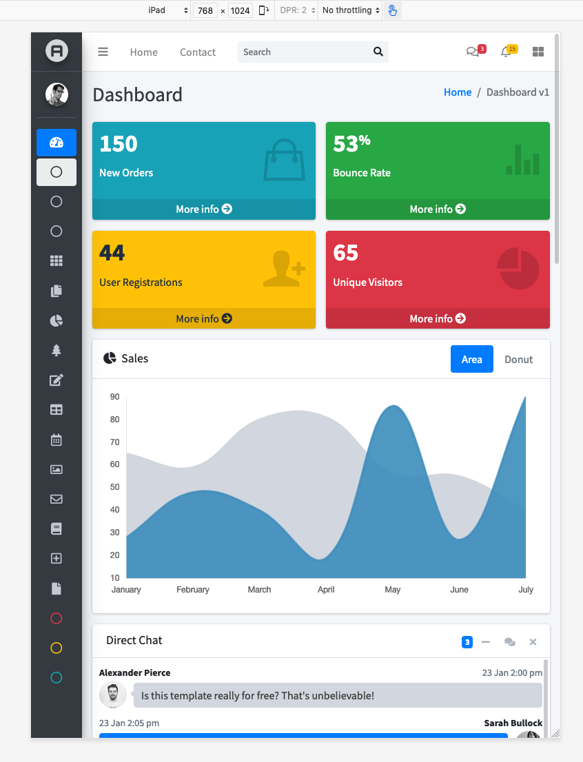 How to control sidebar according screen size (Desktop and iPad) · Issue ...