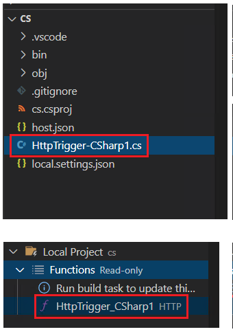Fail to debug a C# project with two functions named "HttpTrigger ...