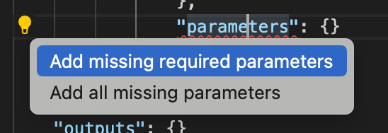 The format of the added parameter is incorrect after clicking "Add ...