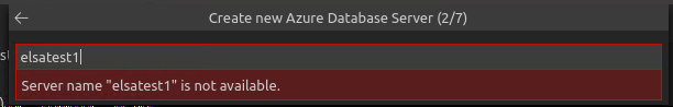 The validation error is unclear when inputting a duplicate account name ...