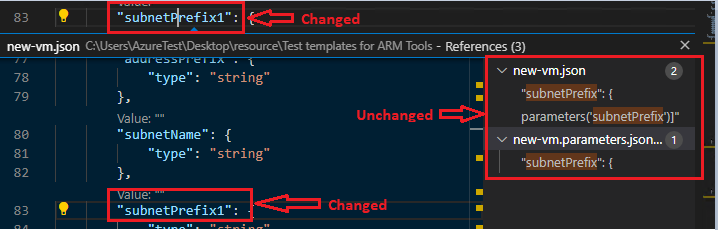 Not all parameter name is changed in references dialog after renaming ...