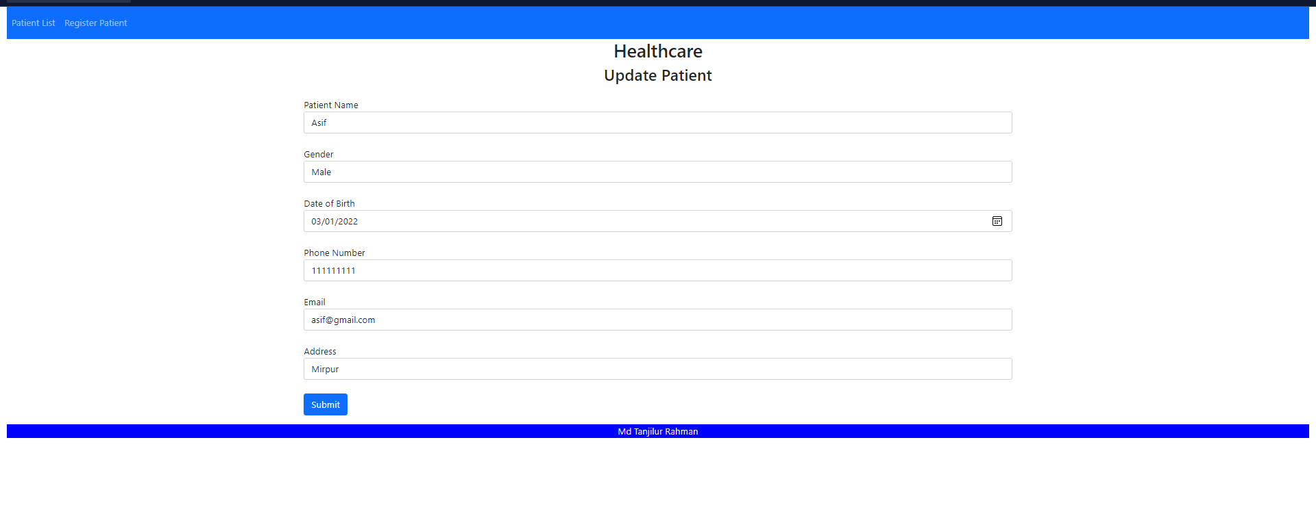 GitHub - tanjil2040/health-care: Simple basic crud app using Angular ...