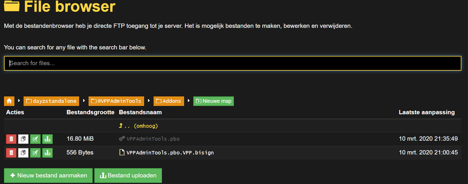 VPPAdminTools File Is Too Big For The Nitrado Server Dayz Issue 