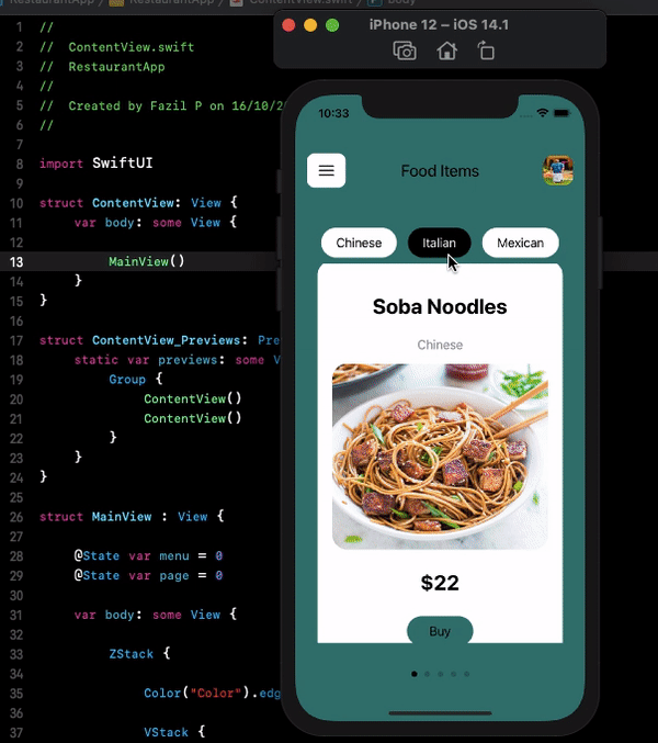 GitHub - Fazil-Khan369/Food_orderapp: SwiftUI, Xcode 12 version