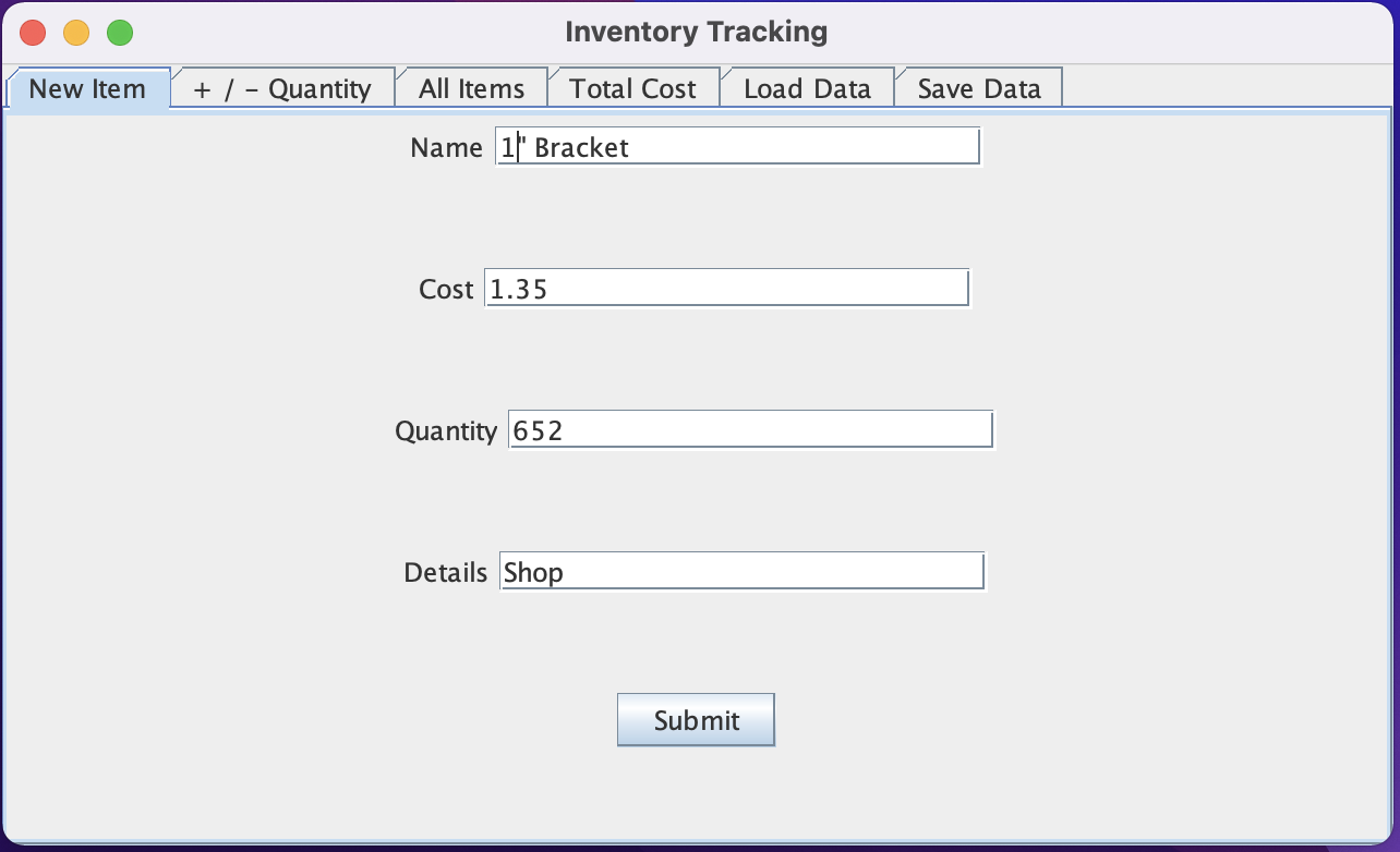 GitHub - rdick/Inventory-Java-GUI: This is an Inventory Java GUI where ...