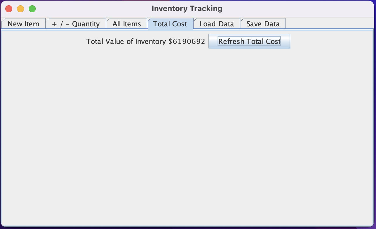Inventory System Gui Example Using Java Swing GitHub - rdick/Inventory-Java-GUI: This is an Inventory Java GUI where ...