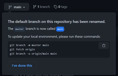 Default Branch Will Be Renamed to main on February 2, 2021 · Issue ...