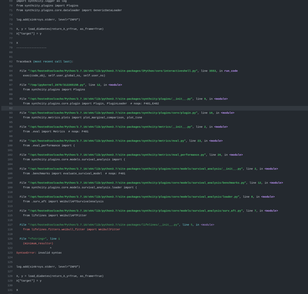 Test failing in tutorials · Issue #189 · vanderschaarlab/synthcity · GitHub