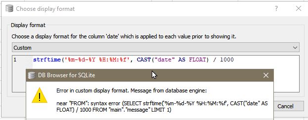 Display format · sqlitebrowser sqlitebrowser · Discussion #3014 · GitHub