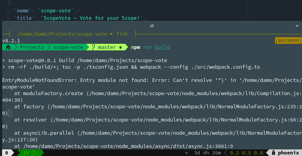 Exclamation mark in package.json breaks build · Issue #5647 · webpack ...