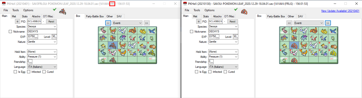 Error in LeafGreen "Game Selection" · Issue #3180 · kwsch/PKHeX · GitHub