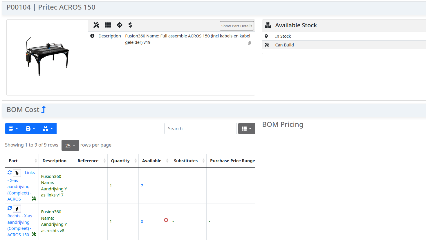 BOM Pricing is not working · Issue #3638 · inventree/InvenTree · GitHub