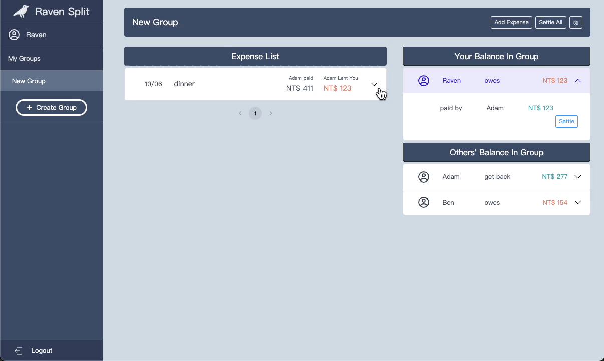 GitHub - Eulisha/Raven-Split: An application for wisely managing for ...