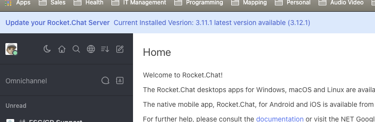 Update your RocketChat Bug/Recommendation · Issue #1993 · RocketChat ...