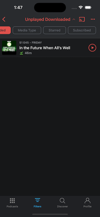 Filtering by Subscribed