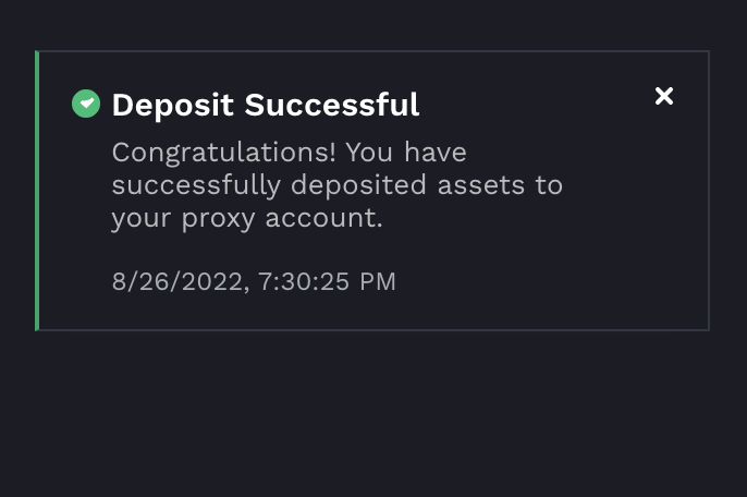 Incorrect message after depositing funds · Issue #248 · Polkadex ...