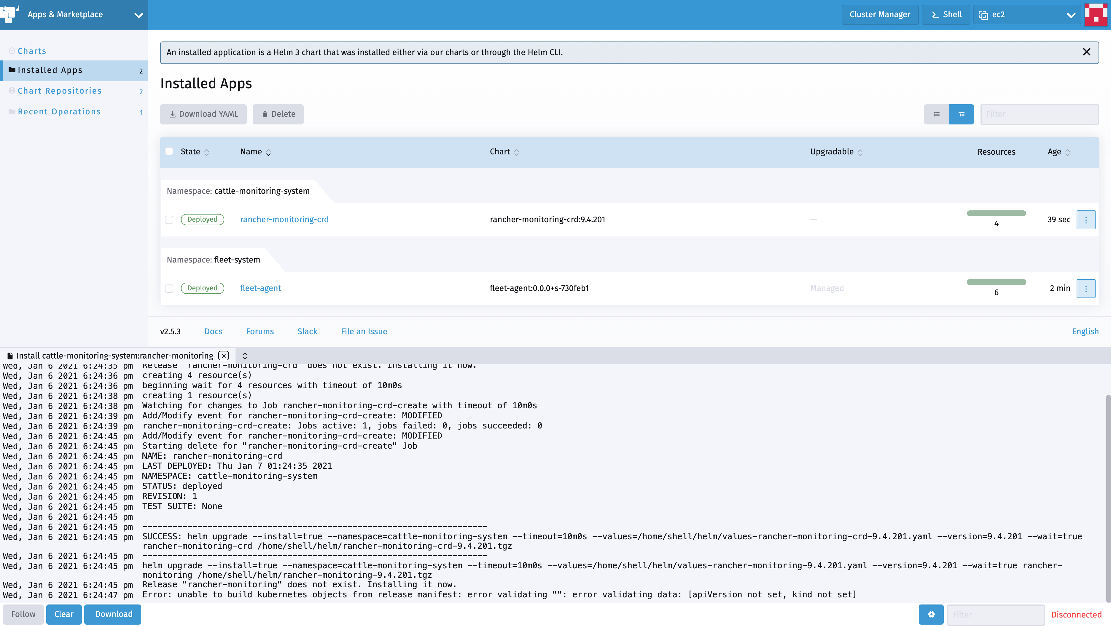 [Monitoring v2] failed to install when Prometheus is disabled · Issue ...