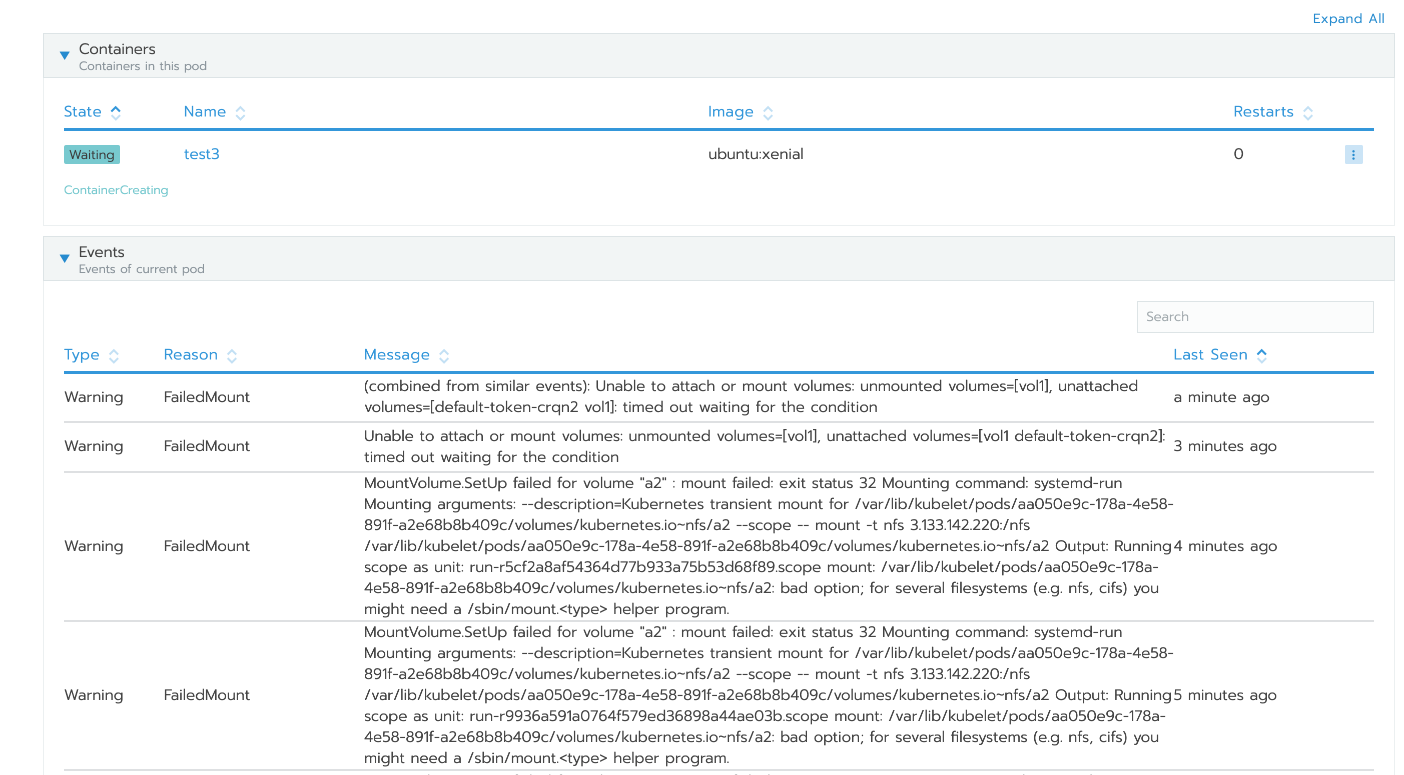 failed to mount volume backed by NFS in imported K3s cluster · Issue