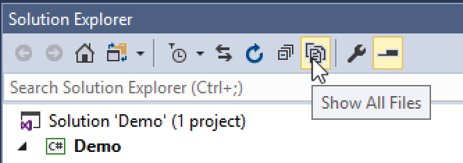 show all files