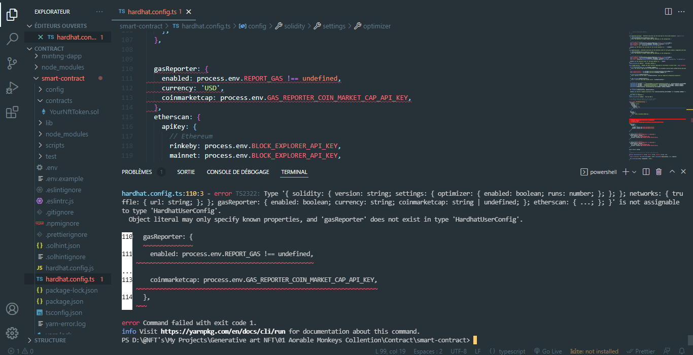 yarn renamecontract issues · Issue 131 · hashlipslab/nfterc721