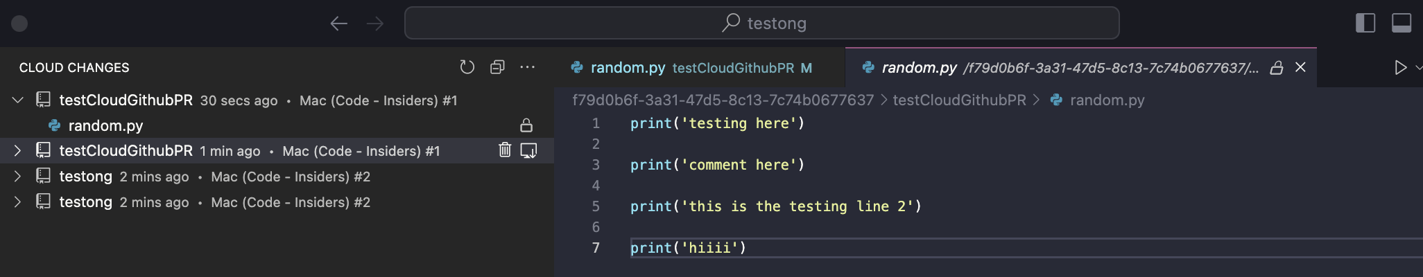 Test continue on for PR comments · Issue #193104 · microsoft/vscode ...