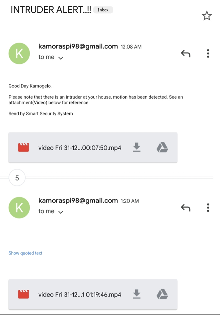 GitHub - KamoTD/smart_security_system: The designed system includes ...