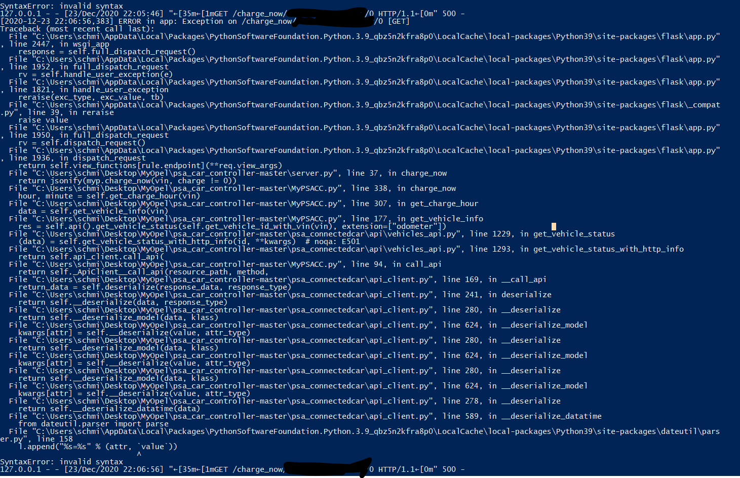 Server issue · Issue #13 · flobz/psa_car_controller · GitHub