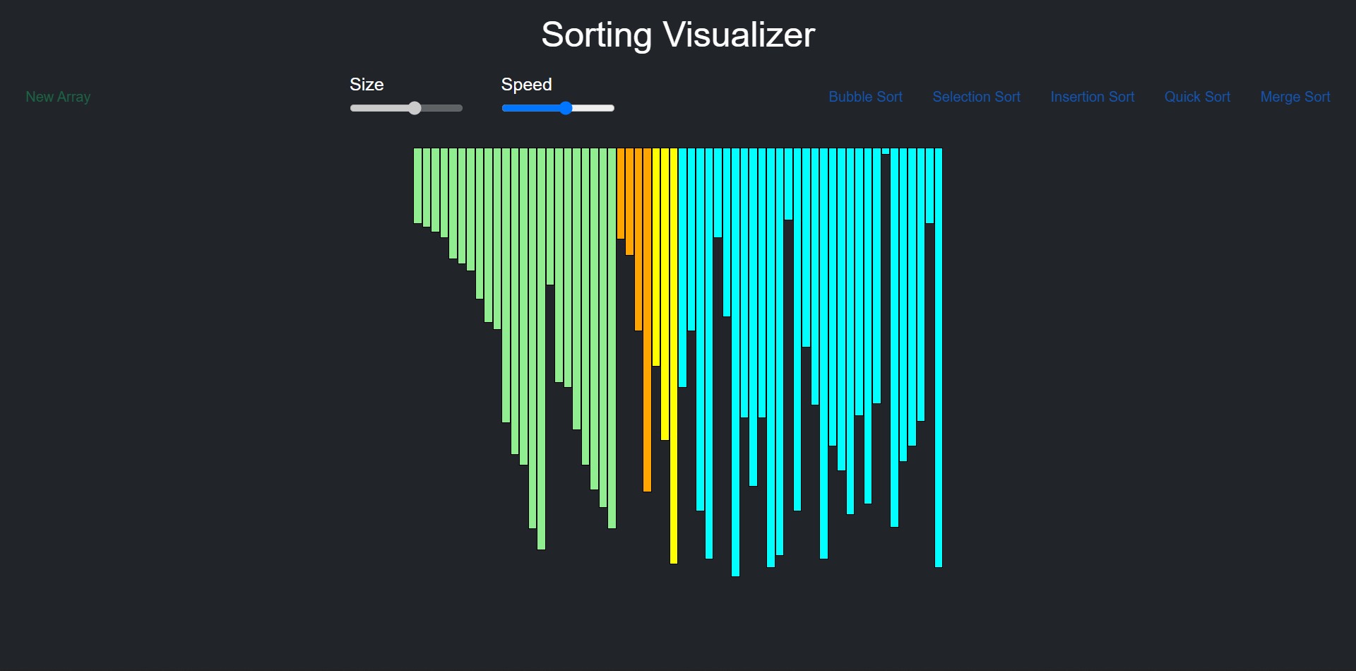 GitHub - m-raj-glitch/Sorting-Visualizer: Simple visualization project ...