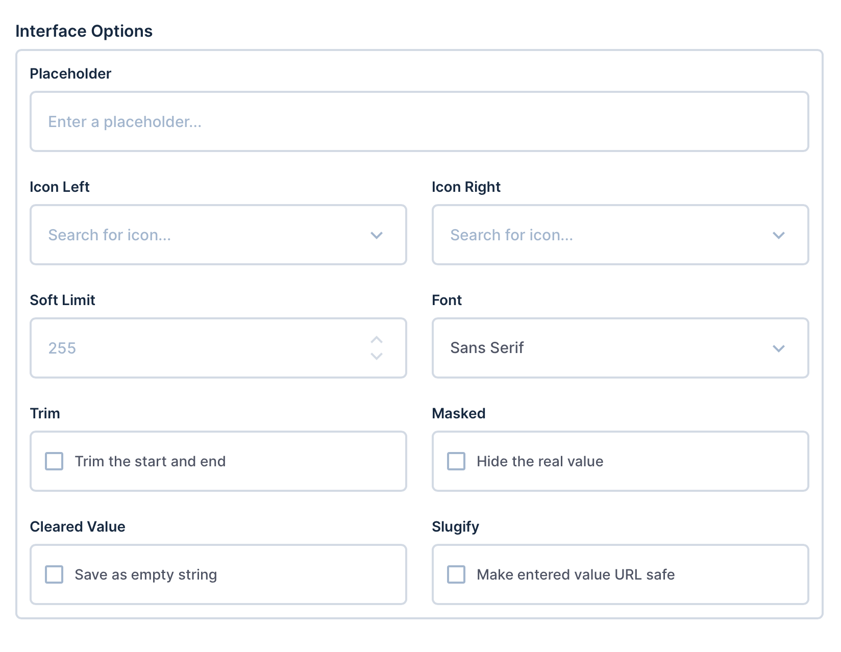 Field conditions - how to use interface options · directus directus ...