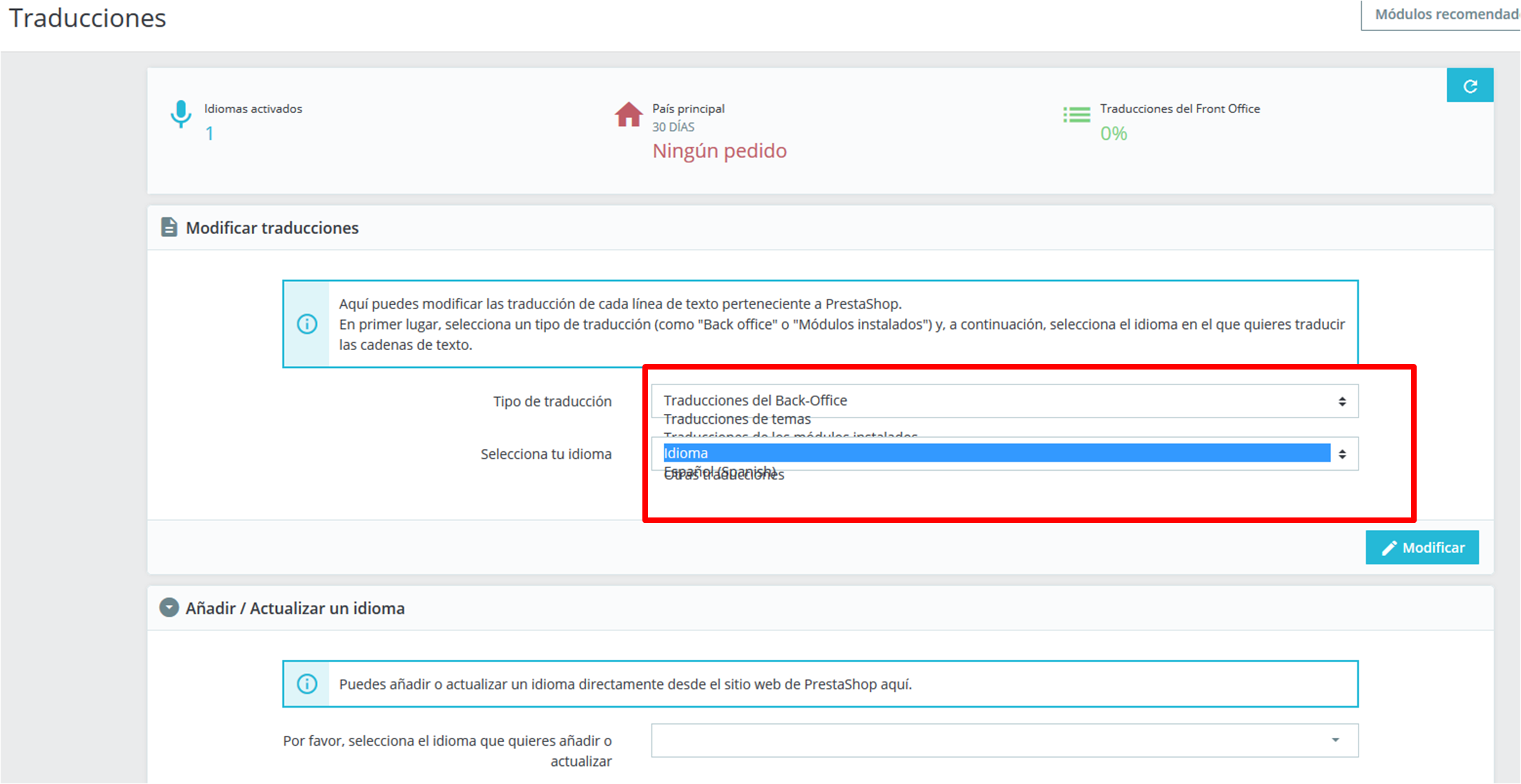 Error in select input backend · Issue #18187 · PrestaShop/PrestaShop ...