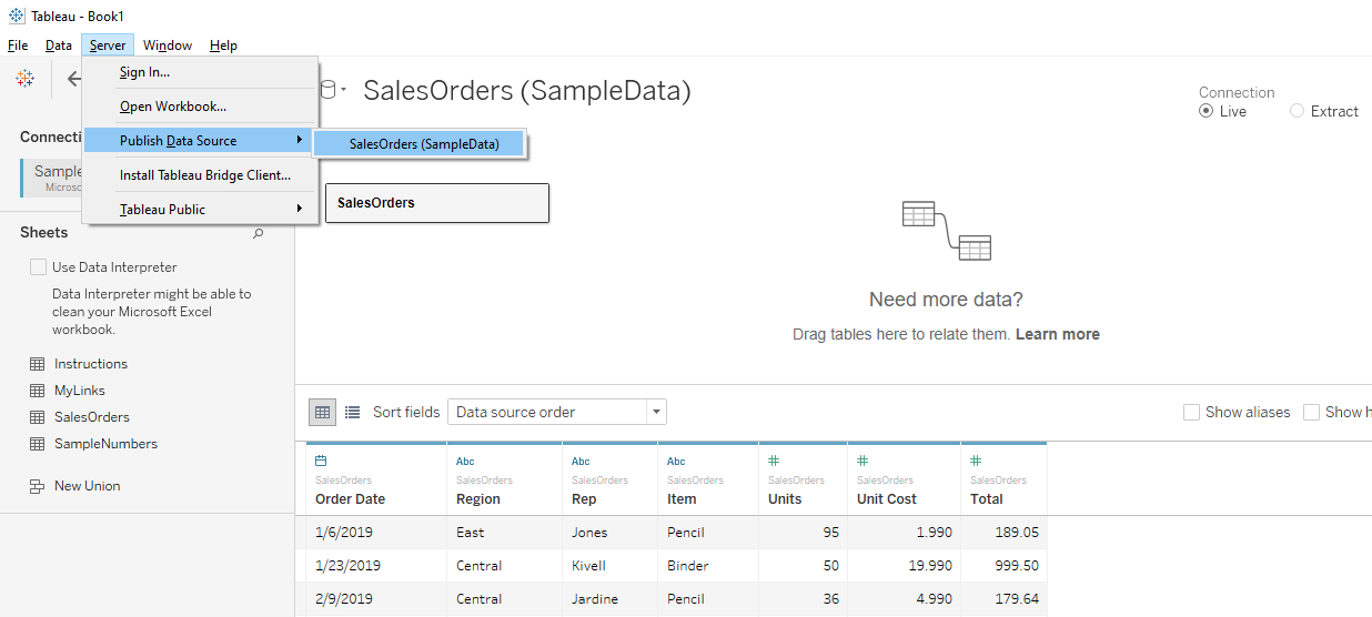 GitHub rainmankim/tableau_server_and_excel_connection Joining