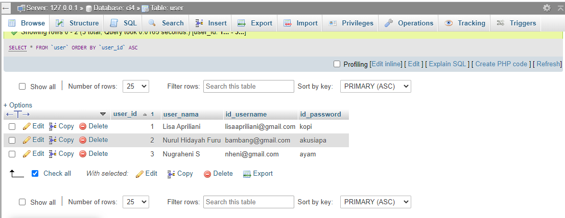 make a database
