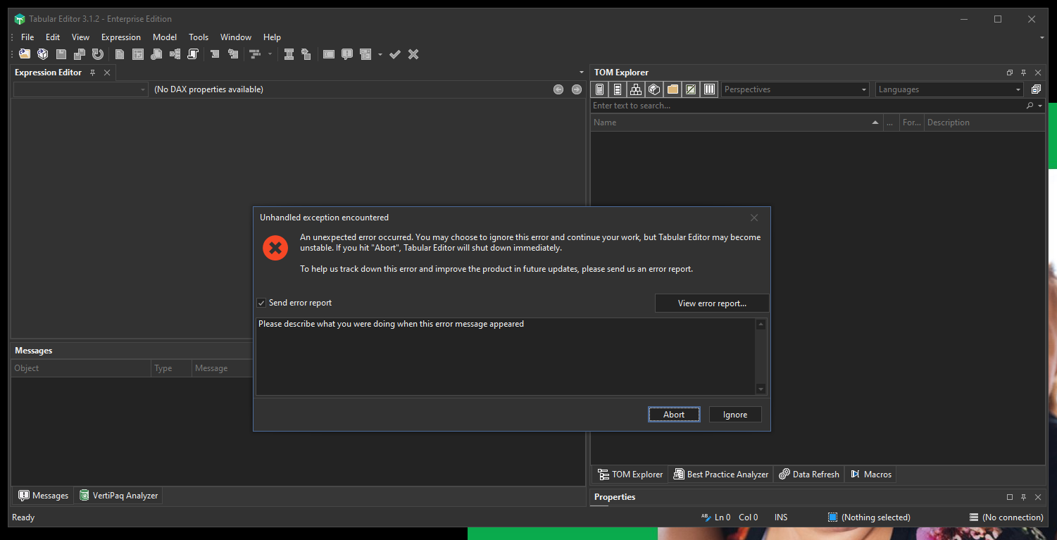 Memory leak in v3.1.1 & v3.1.2 · Issue #234 · TabularEditor ...