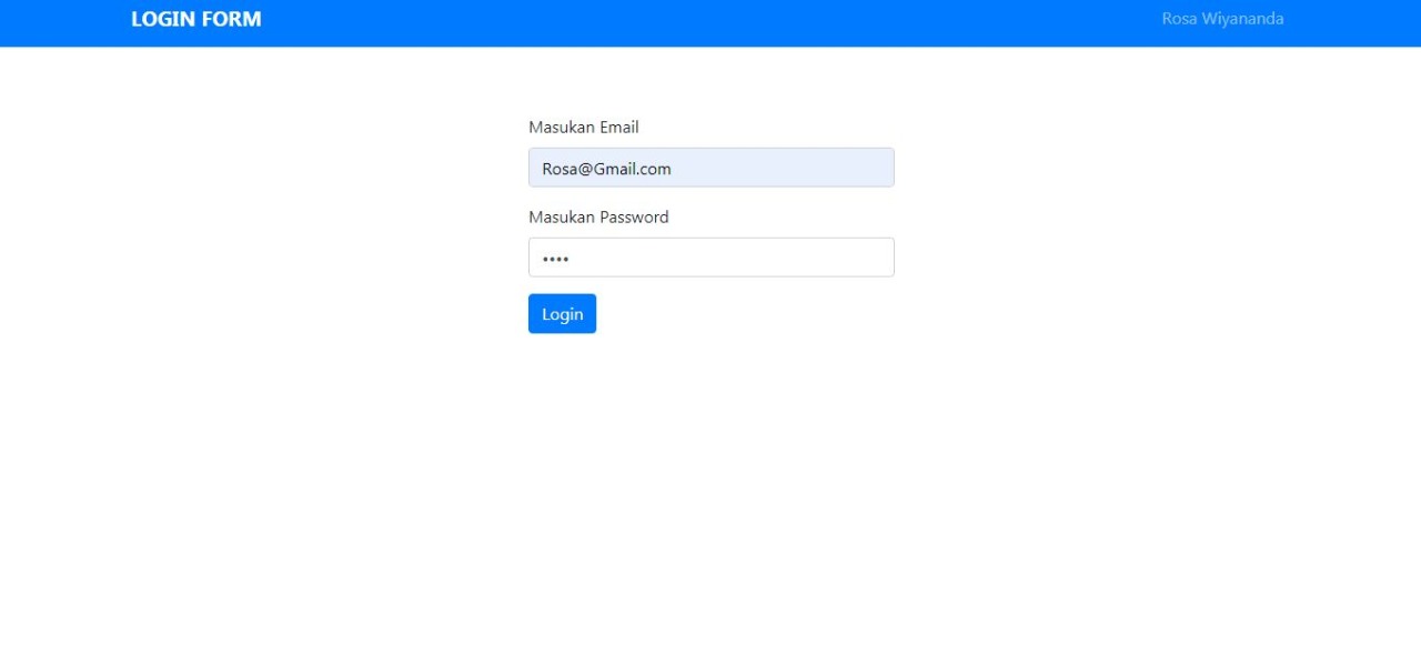 login sesuai databse