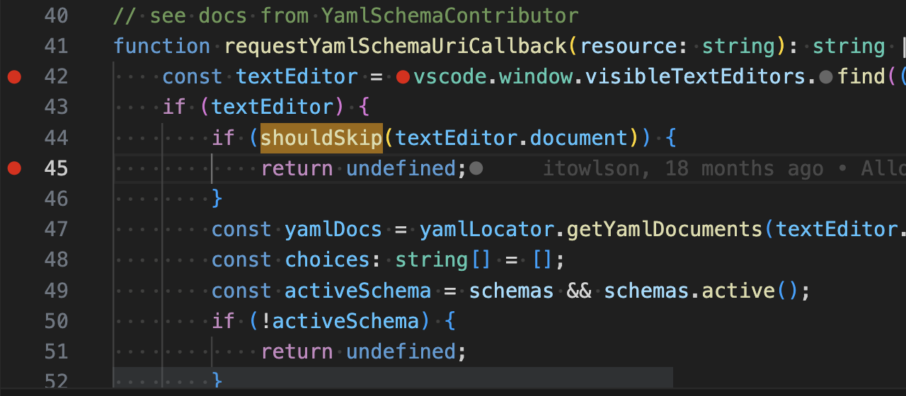 schema validation conflicts with other vscode extension on templates