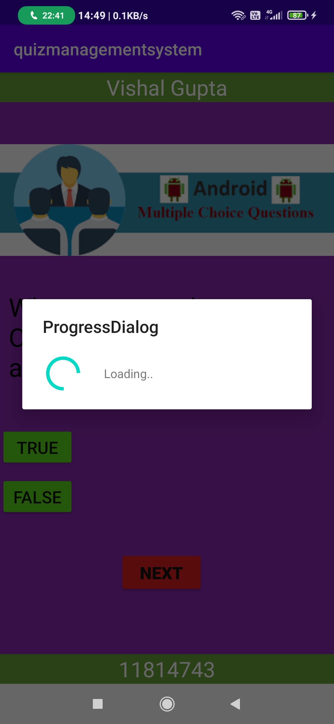 GitHub - Vishal2-gupta/Quiz-Management-System-App-Android-: Quiz App
