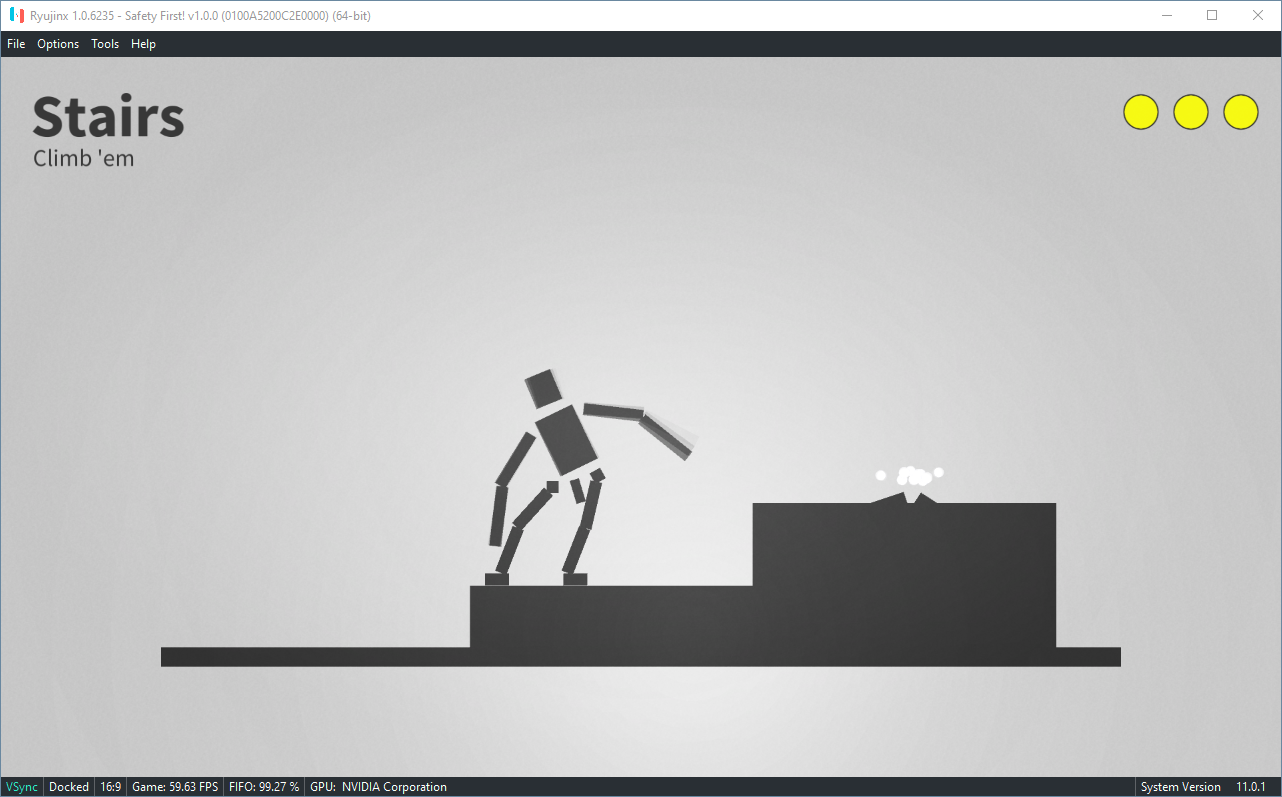 Safety First! 0100A5200C2E0000 · Issue 395 · Ryujinx/RyujinxGamesList · GitHub
