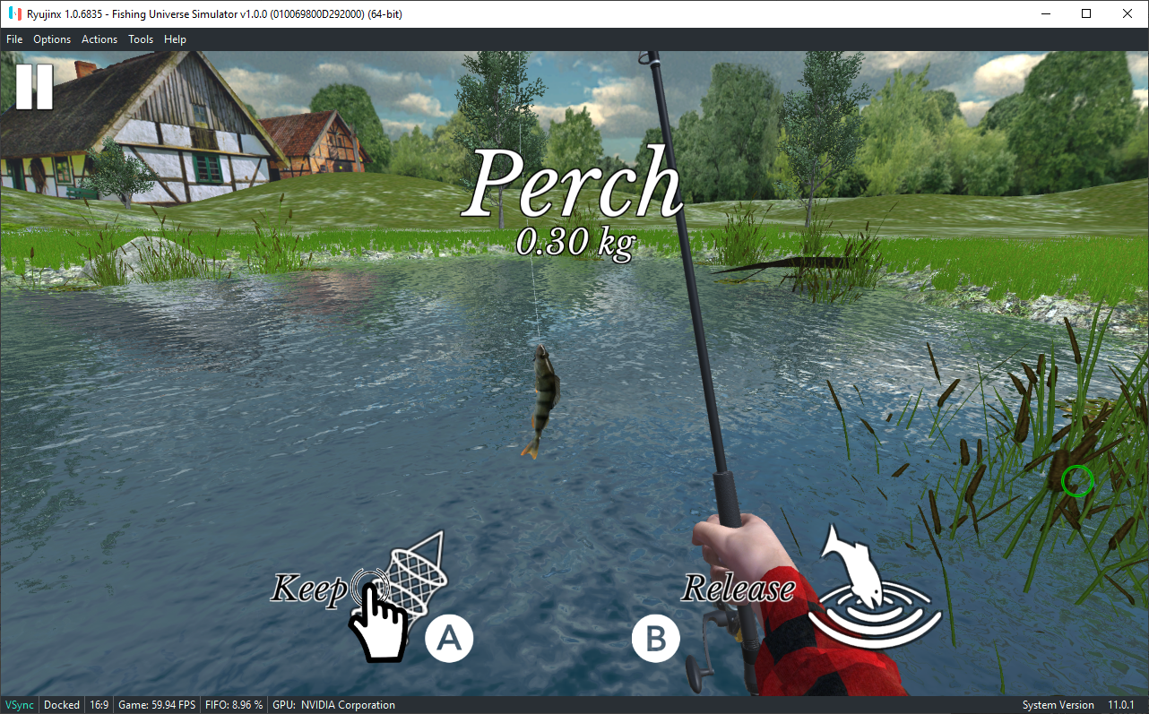 Fishing Universe Simulator 010069800D292000 · Issue 3524 · Ryujinx