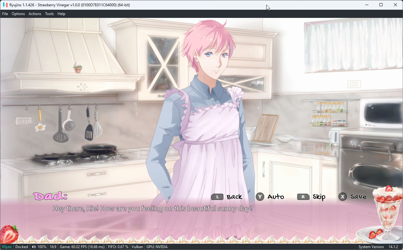 Strawberry Vinegar 0100D7E011C64000 · Issue 2723 · Ryujinx/RyujinxGamesList · GitHub