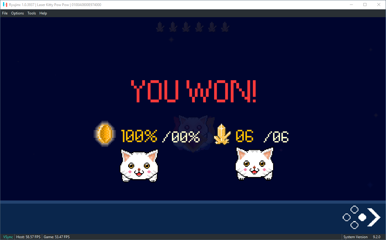 Laser Kitty Pow Pow 0100A0800E974000 · Issue 306 · Ryujinx/Ryujinx