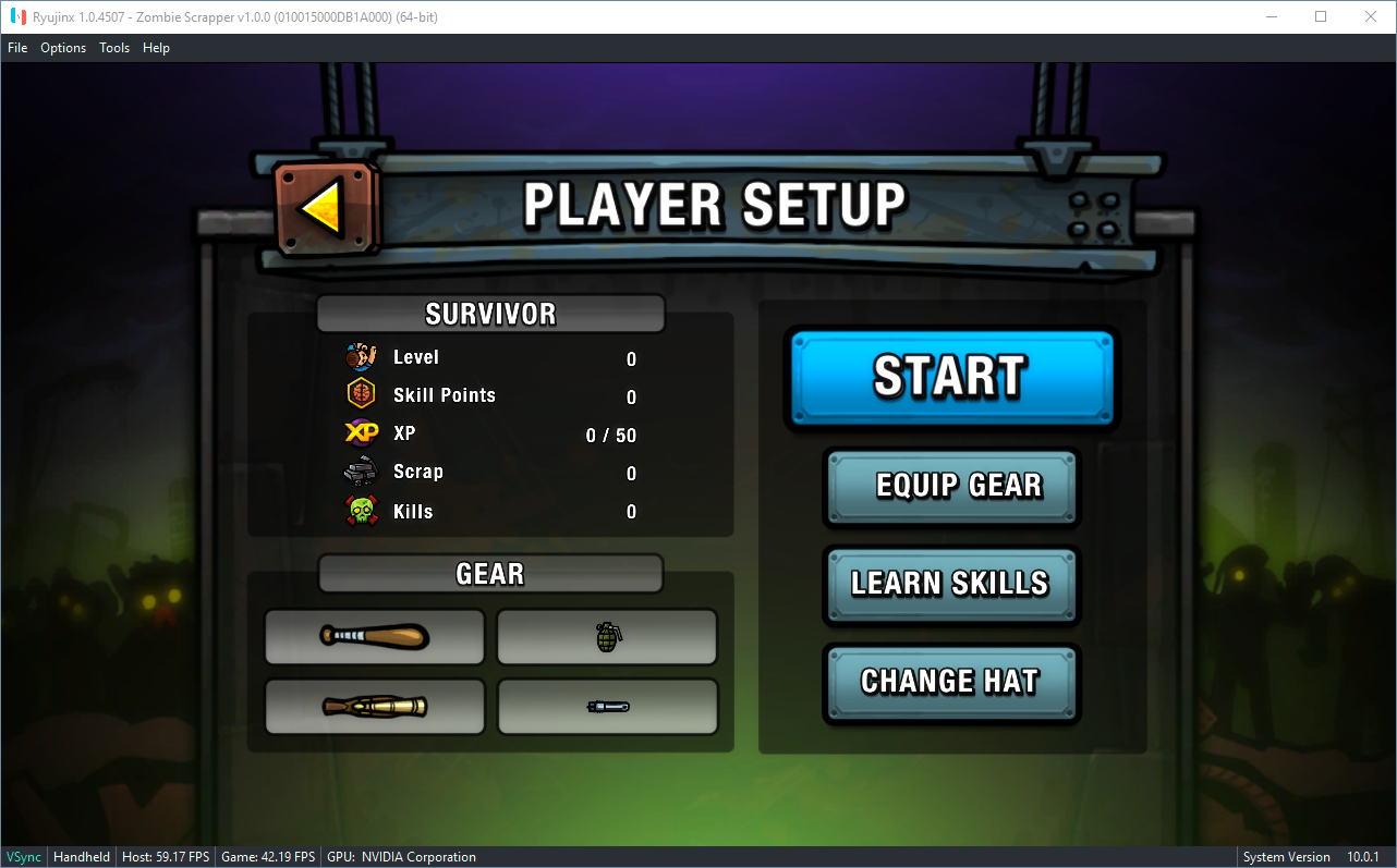 Setting up player