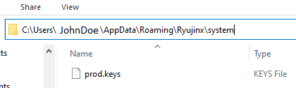 Prod Keys For Ryujinx